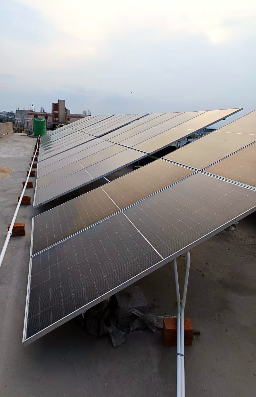 Project Completion (Commercial solar installation)